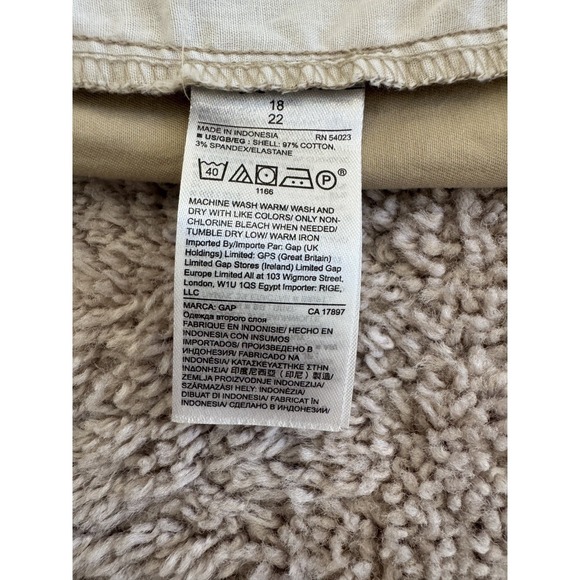 Gap City Short Womens 18 Khaki Tan Mid Rise Chino Shorts NWT 3 Inch Inseam - Picture 12 of 13
